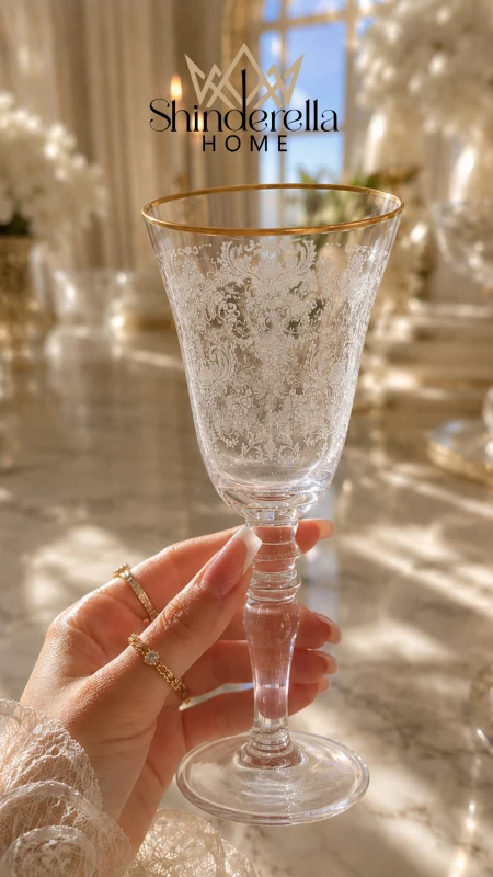طقم كاسات عصير كريستال MARLYN COLLECTION ✨اجر طويلة