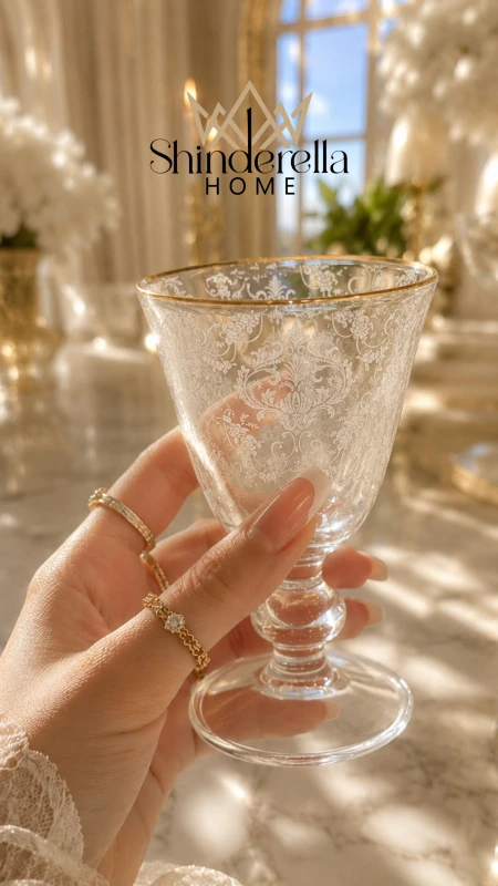 طقم كاسات عصير كريستال MARLYN COLLECTION ✨اجر قصيرة