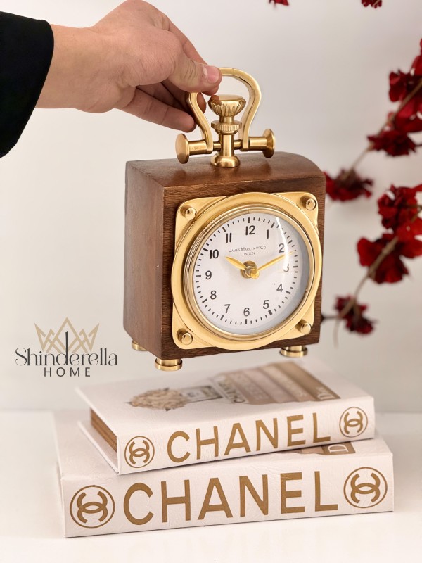 ساعة ديكور خشب