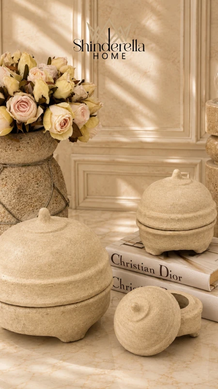 طقم مضايف 3 احجام Stoneware collection ✨